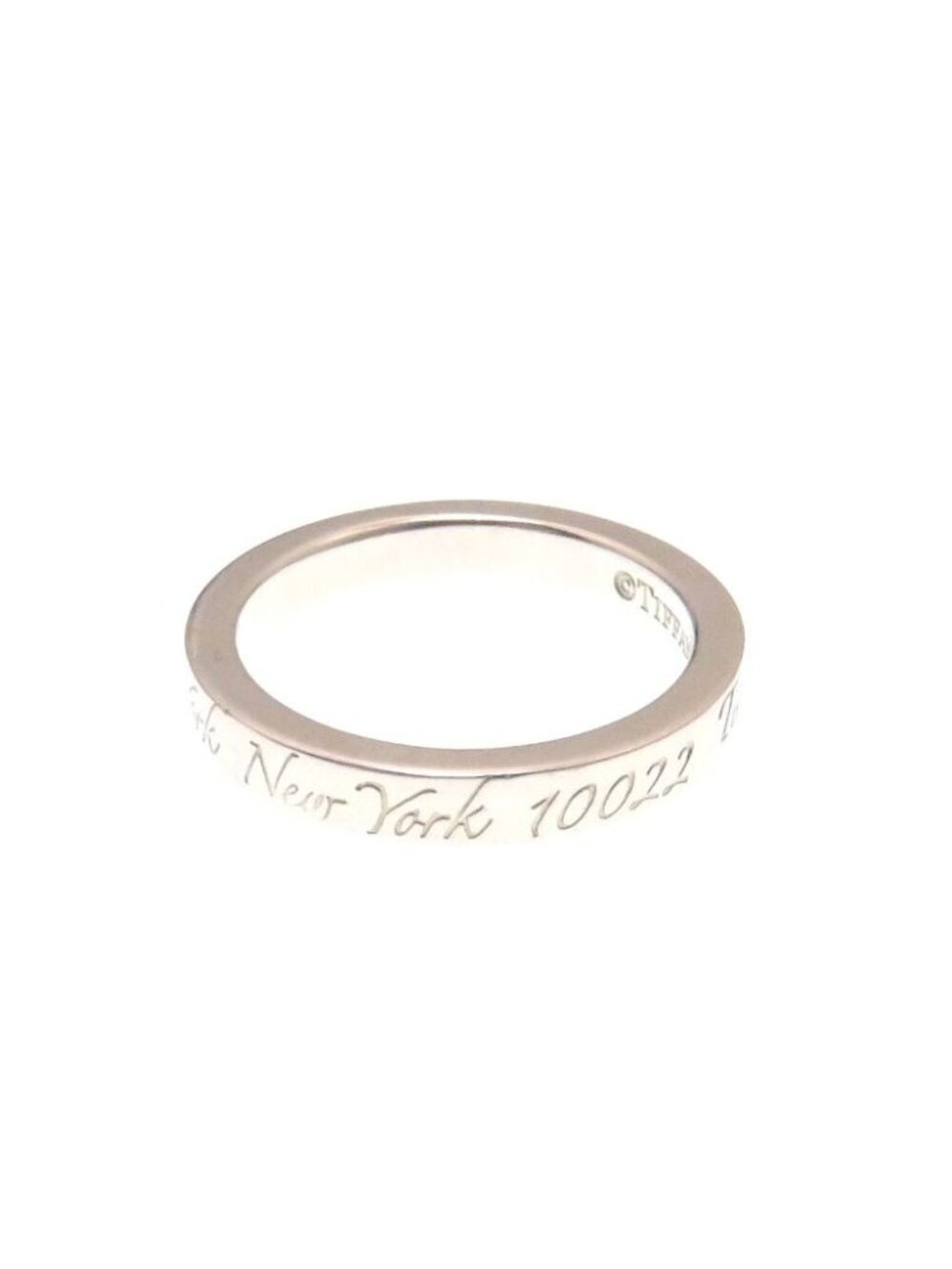 Tiffany & Co Notes Narrow Ring Silver